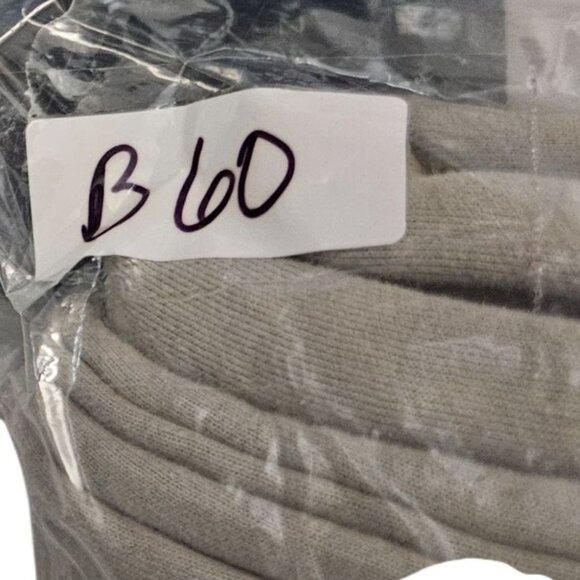 Beige Comfrt Weighted Sweatpants 2XL Elastic Waistband Cuffed Hem Has Marks - Picture 10 of 10